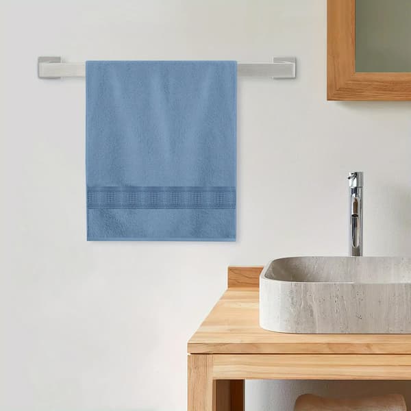 Håndklædestang Sæt, 201 Rustfrit Stål, 60 cm Længde, 5-Delt Sæt, Rustbestandig, Væghængt Design