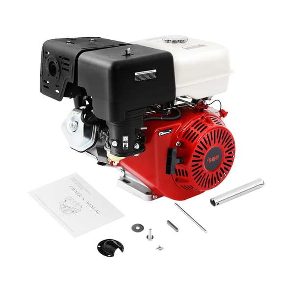 Benzinmotor, 15HK Effekt, 9700W Ydelse,Rød