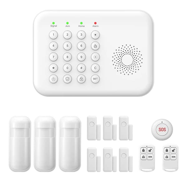 Säkerhetslarmssystem, Smarta Hemintegrationer, Fjärrövervakning,A01 GSM Kit D
