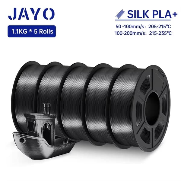 3D-printer filament, høj sejhed, nem printning,SILK Sort