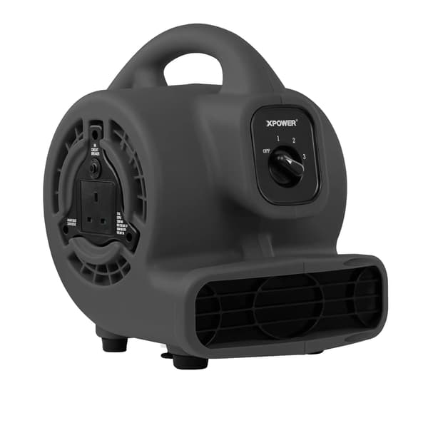 Luftblæser, 3 hastighedsindstillinger, energieffektiv design,EU-b, P-80A-Sort