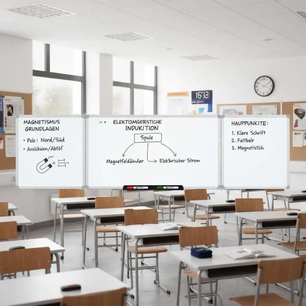 Whiteboard, Foldbart Design, Magnetisk Overflade,hær grøn
