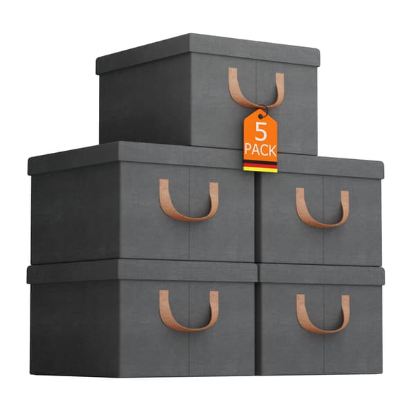 Förvaringskub, Fällbar Design, Hållbart Tygmaterial,44x34x25cm(38L)
