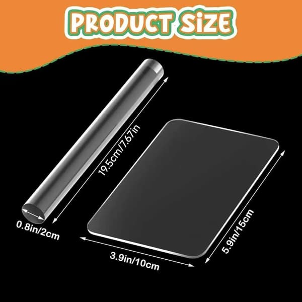 Akryllera, Non-Stick Yta, Hållbar Konstruktion,2Pcs