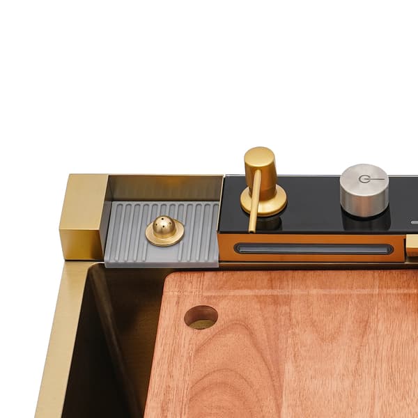 Köksblandare, Multifunktionell Design, Hållbart Rostfritt Stål,Guld