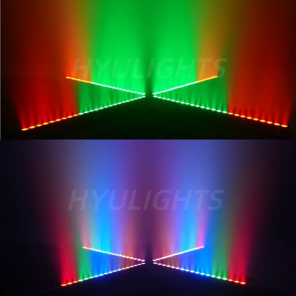 Scene Lys, 120W RGBWA UV Effekter, 8 Zone Kontrol,EU stik