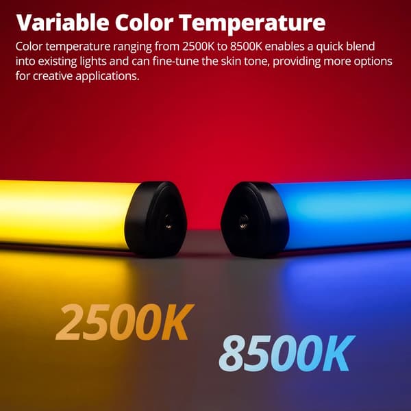 LED Video Lys, Justerbar Farvetemperatur, Indbygget Batteri,A2PLUS