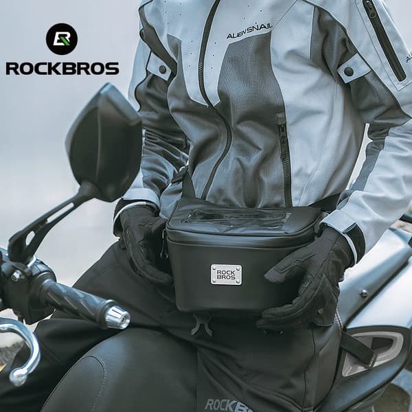 Motorcykel Fronttaske, Vandtæt Design, Touchscreen Kompatibel,2L