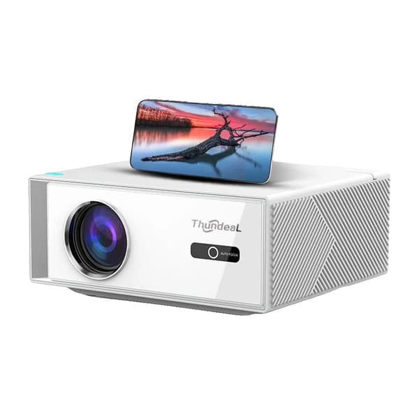 Projektor, Full HD 1080P, Trådløs forbindelse,Android-version, EU-stik