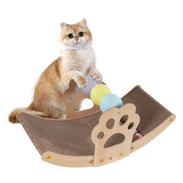 Kattklösträd, Multifunktionell Design, Hållbar Konstruktion,GUL