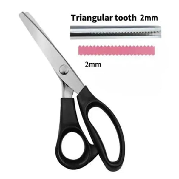 Syrscissors, Tandad kant, Ergonomisk design,Triangulär Tand 2MM