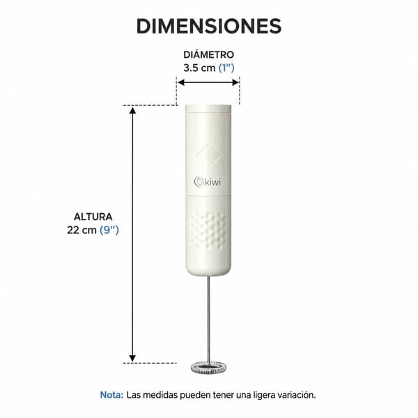 Elektrisk mælkeskummer, USB genopladelig, ergonomisk design,Hvid