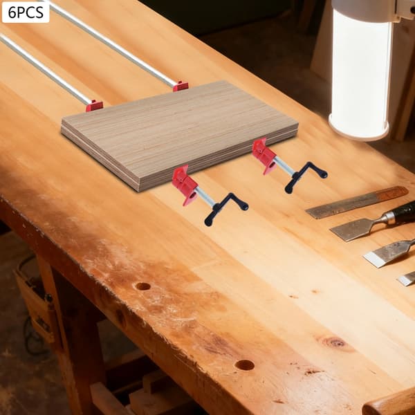 Rørklemmer, Jernmateriale, 6-delt Sæt, 3/4" Rørkompatibilitet, Bred Klemrange, Stabil Base