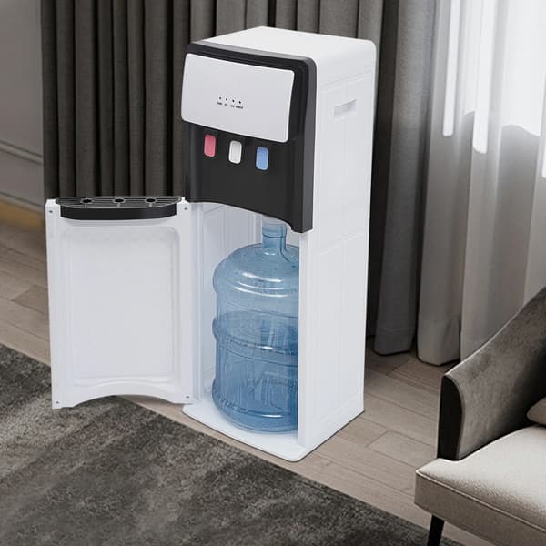 Vandkøler Dispenser, Varm & Kold, Bundlæsning,HVID