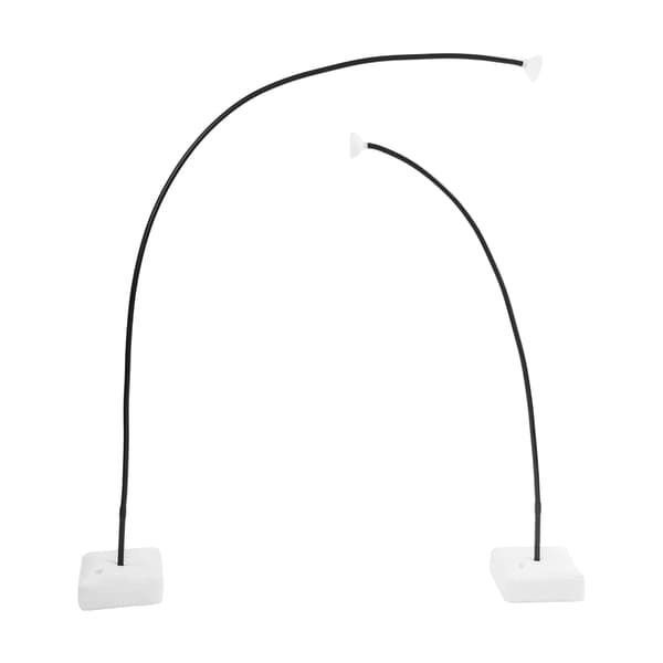 Ballonbue Sæt, Fleksible Rør, PVC Forbindelser,2.5m 8.2 ft, Sort