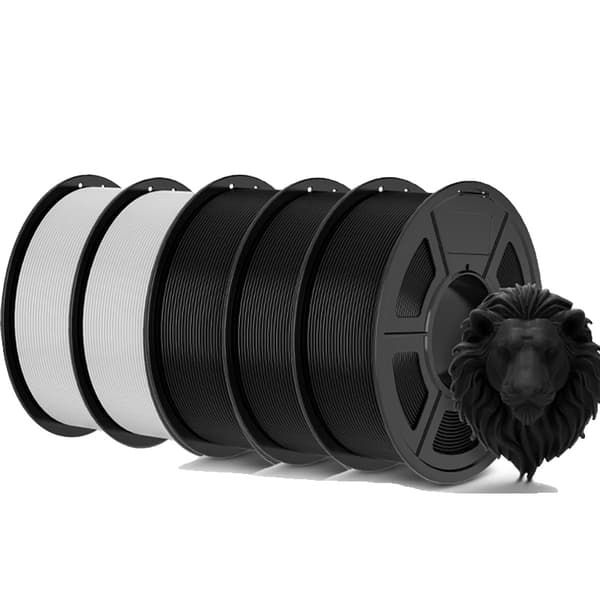 3D-printer filament, PLA-material, 1,75 mm diameter,PLA 3BK2WT