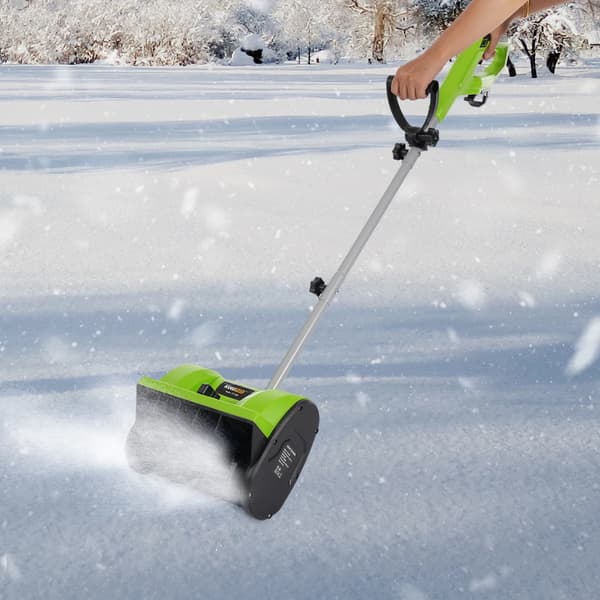 Snöslunga, 1200W Motor, Ergonomisk Design,grön, EU, Elektrisk