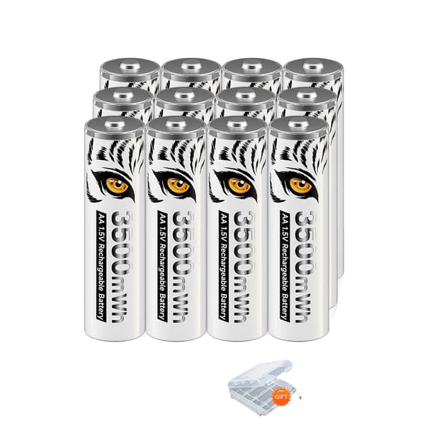 AA-paristo, 3500mWh kapasiteetti, 1.5V jännite,12 kpl