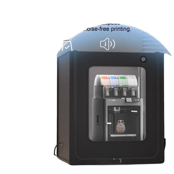 3D Printer Dække, Støjdæmpning, Varmebevaring,100V-240V EU Stik Type C, Rød