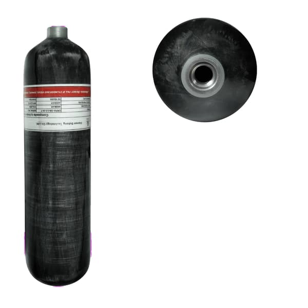 Högtryckstank, Kolfiberkonstruktion, 3L Volym,3L