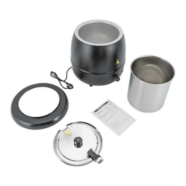 Suppevarmer, 10L kapacitet, effektiv varmebevaring,sort