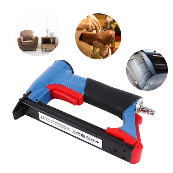 Pneumatisk Luftstapler, Lätt Design, Mångsidig Nagelkompatibilitet,Blå