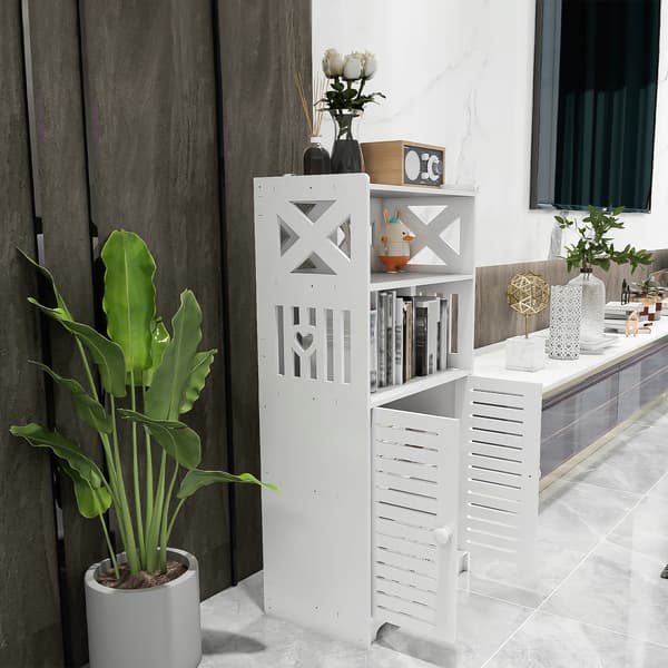 Förvaringsskåp, Modern Design, Mångsidig Användning,VIT