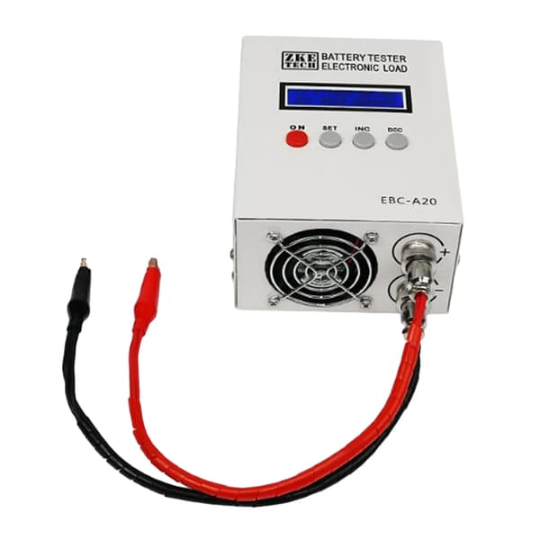 Batterikapacitetstestare, LCD-display, mångsidig kompatibilitet,vit
