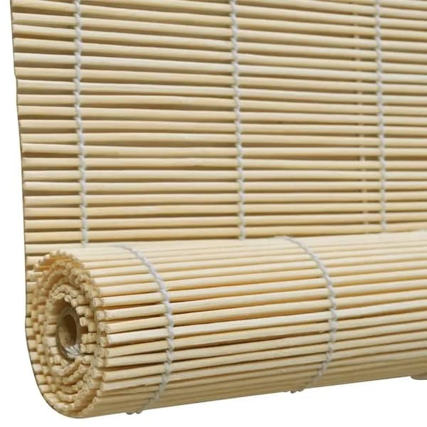 Vertikala Gardiner, Miljövänlig Bambu, Lätt Rengöringsdesign,Beige