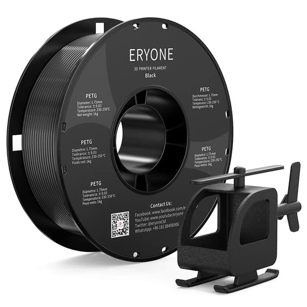 3D-printer filament, høj præcision, holdbart materiale,sort