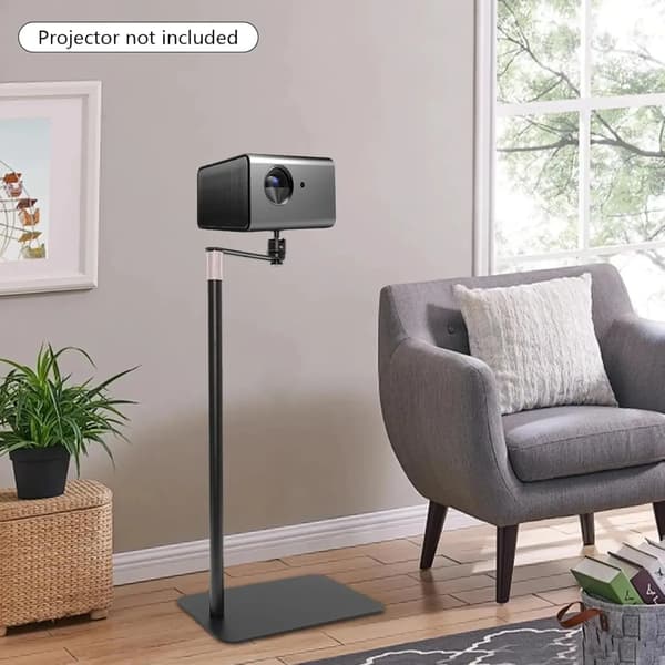 Projektorstand, Højdejusterbar, 360° Drejbar,sort