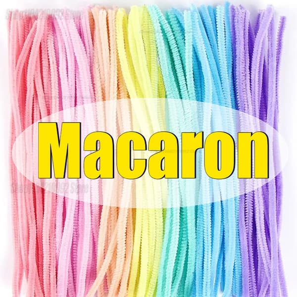 Chenille Rörstädare, Mångsidiga för Hantverk, Hållbara och Flexibla,300PCS-a, Makron
