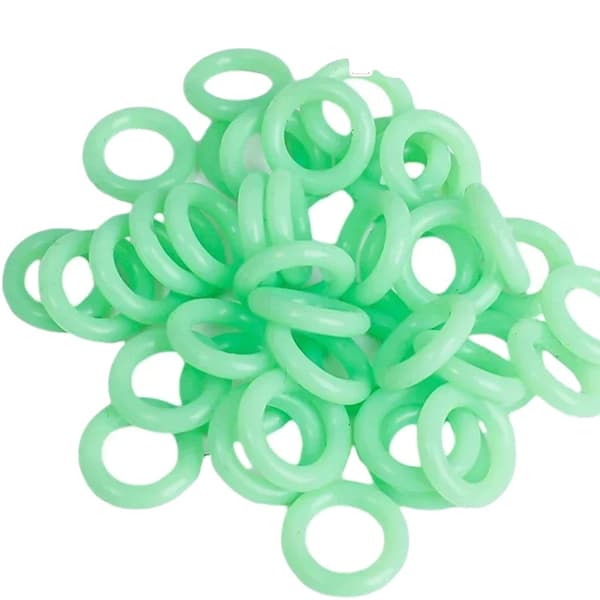 Silikontältspikringar, Luminös Funktion, Mångsidig för Camping,100pcs