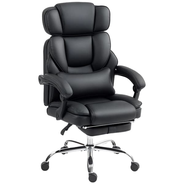 Kontorstol, Ergonomisk Design, Justerbar Højde,sort