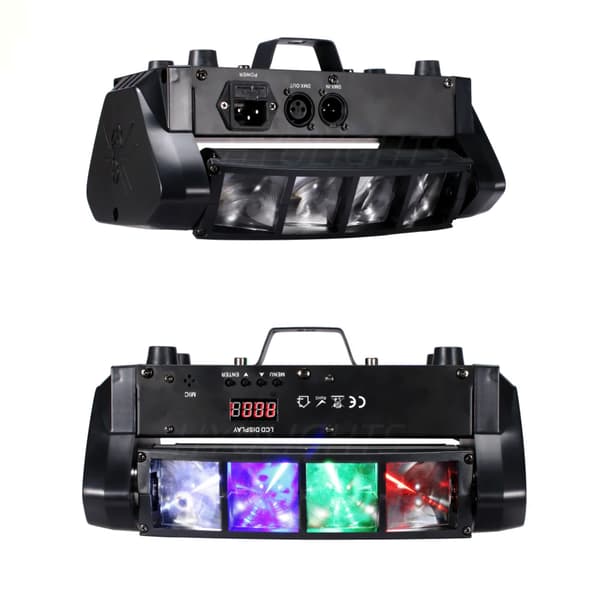 DJ Moving Head Light, 8x5W RGBW, Versatile Control Options, EU Plug