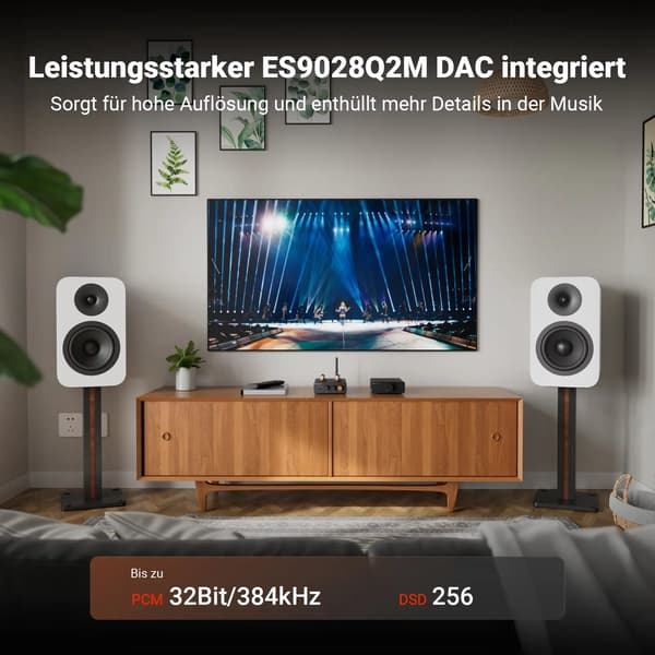 Hörlursförstärkare, Bluetooth-anslutning, Hög effektutgång,GR40