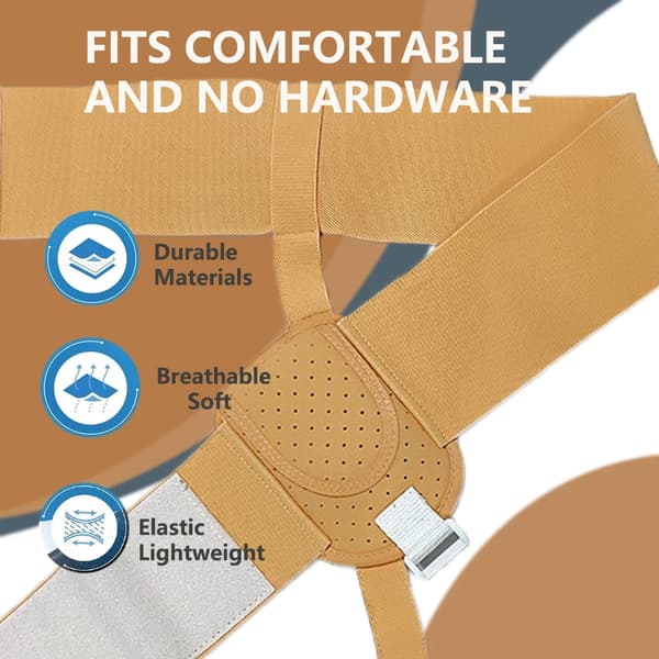 Hernia Bælte, Justerbar Pasform, Non-Woven Materiale,ÉN STØRRELSE, khaki