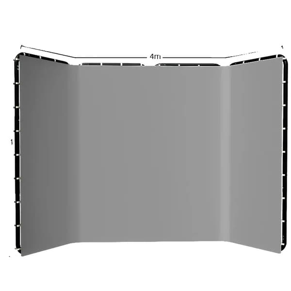 Baggrundsstandramme, Justerbart Design, Robust Konstruktion,240x400cm Grå