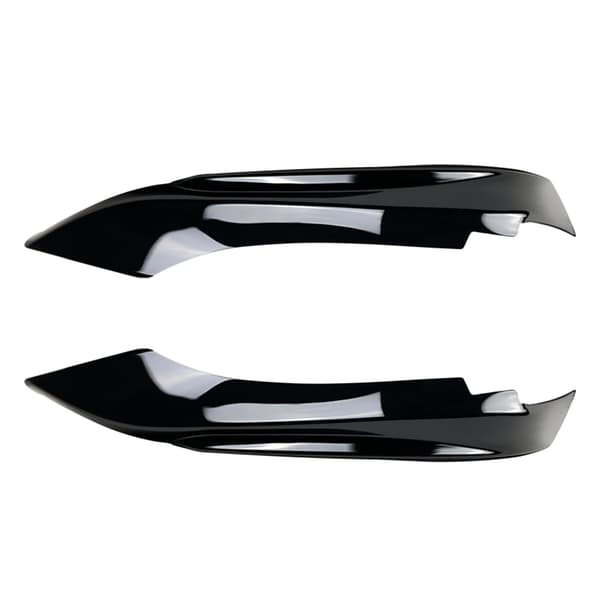 Front Bumper Spoiler Trim, ABS Plast, Direkte Erstatning,Glansfuld Sort