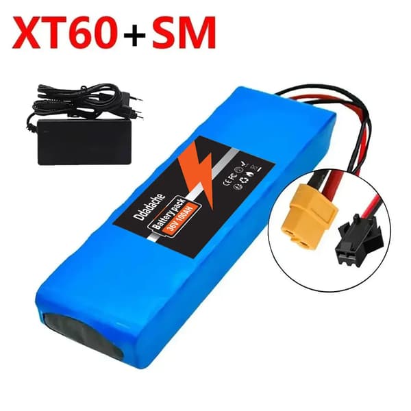 Litiumjonbatteri, 100000mAh kapacitet, CE-certifierad, XT60-SM-laddare