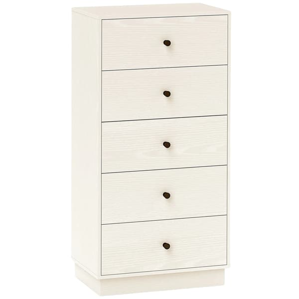 Kommode, Moderne Design, 5 Skuffers Opbevaring,HVID