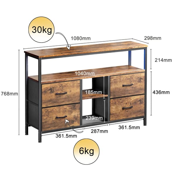 Kommode, Moderne Design, God Opbevaringsplads,240403PH0402
