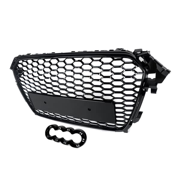 Frontbumper Radiatorgrill, Honningkage Design, Direkte Erstatning,Glans Sort
