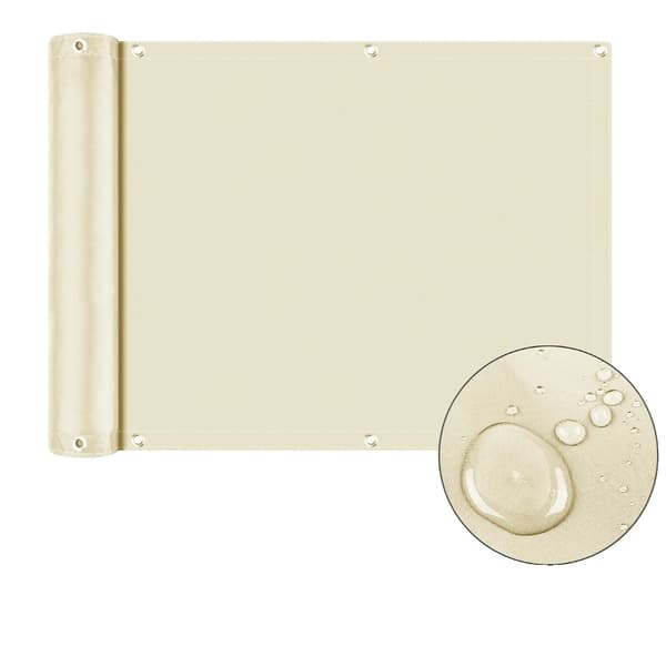 Skuggtak, 95% UV-skydd, Hållbar polyester,Beige, 75x600CM-a