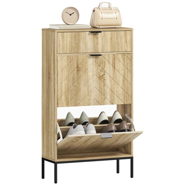 Sko Rack, Træmateriale, Moderne Design,Naturlig