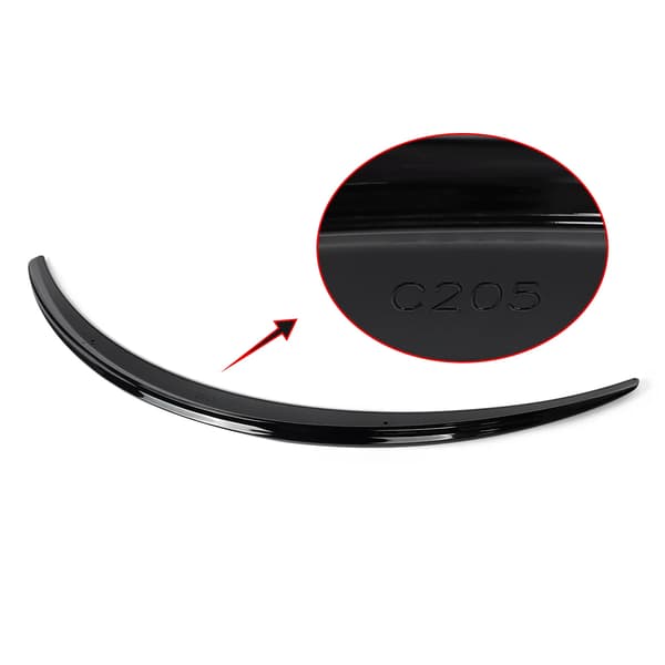 Bakspoiler, ABS-material, aerodynamisk design,Glansig svart