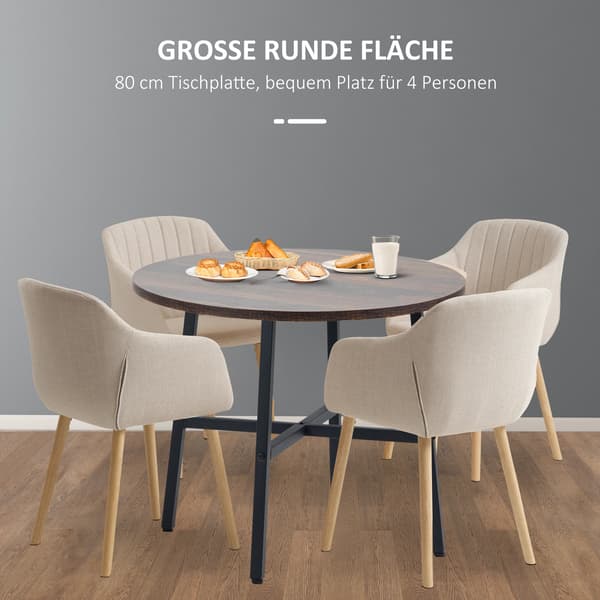 Spisebord, Stilfuldt Design, Plads til Fire,Rød