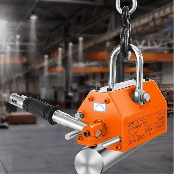 Magnetisk Løftemagnet, 400 kg Kapacitet, Kompakt Design,Rød