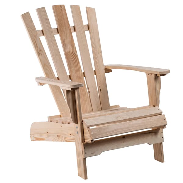 Strandstol, Højkvalitets træ, Ca. 60 cm bred, Ergonomisk designet, Egnet til flere indstillinger, Intuitivt samlesystem