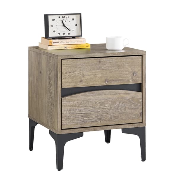Sängbord, Modern Design, Hållbar Konstruktion,Mörk khaki